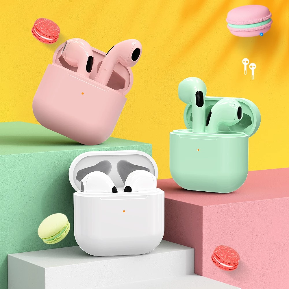 OWIRE Headset Bluetooth TWS Macaron Earphone True Wireless Stereo HIFI Sentuh Earbud