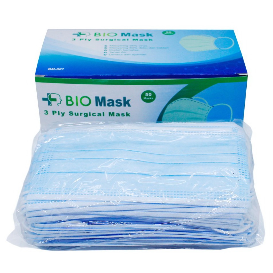Jual MONTANA MASKER BIOMASK 3 PLY / DEPKES RI / RETAIL ISI 20 PCS ...