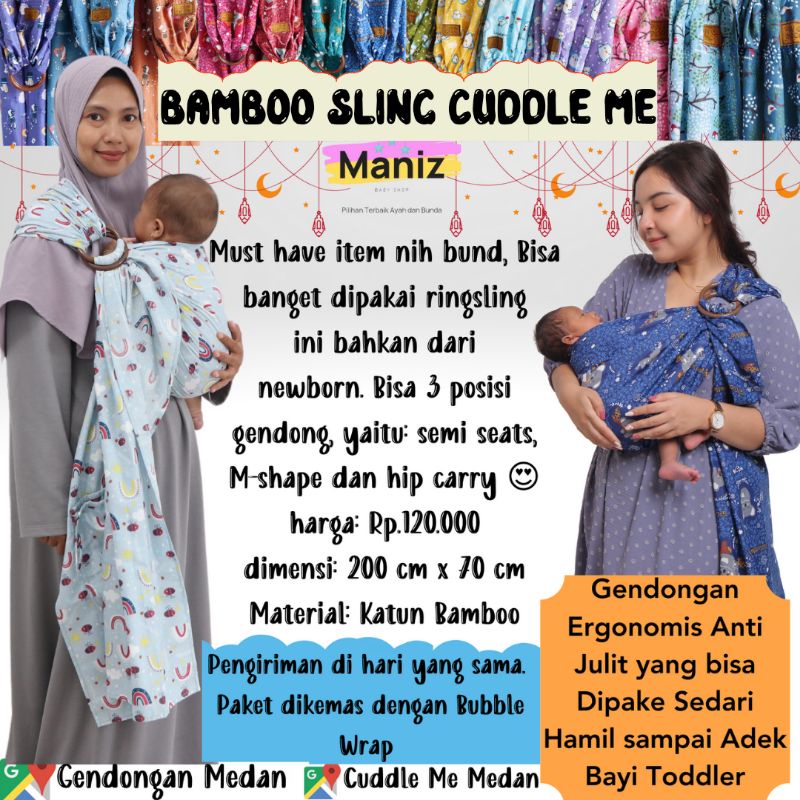 HOT Cuddle Me Ring Sling Bamboo Jual CUDDLE ME BAMBOO