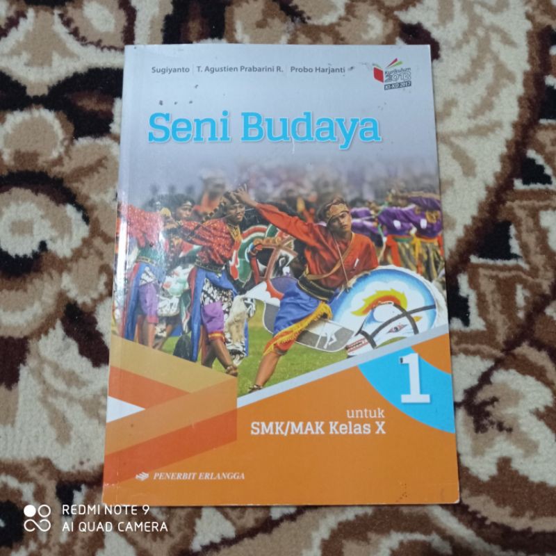 Jual buku bekas kurikulum 2013 edisi revisi SENI BUDAYA KELAS 1 SMK ...