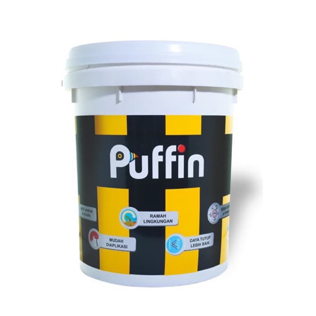 Jual Puffin Paint Cat Tembok Exterior Puffin Plus 5 kg hasil akhir matt Shopee Indonesia