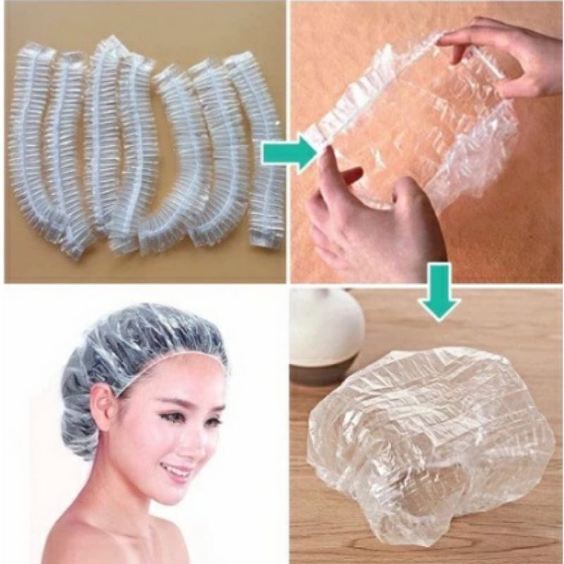 Jual MURAH !! - Shower Cup Penutup Kepala Tebal - Hair Cup Cap Mandi ...