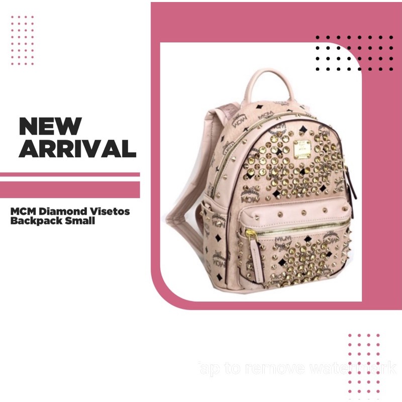 Mcm diamond hotsell visetos backpack