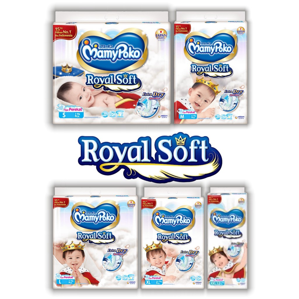 Mamypoko royal hot sale soft perekat