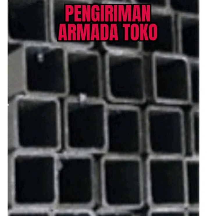 Jual hollow besi/holo pagar/hollow hitam 2x4, 3x3, 4x4 , 4x6 panjang 6