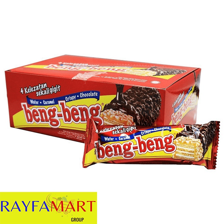 Jual Box Mayora Beng Beng Wafer Caramel Crispy Chocolate Wafer Coklat