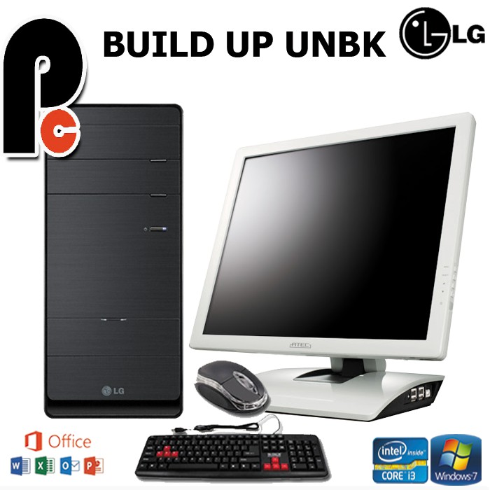 Jual Pc Komputer Build Up Officesekolah Lga 1155 I3 Dan Monitor 17