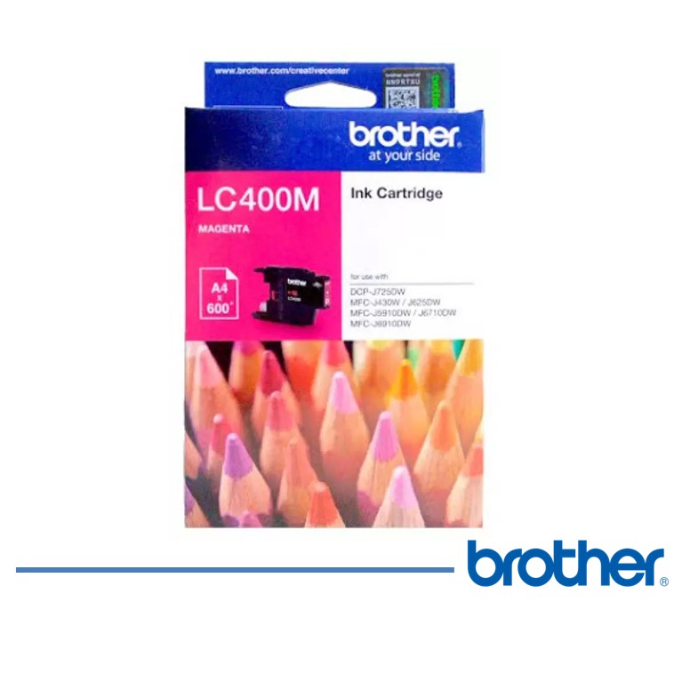 Tinta Brother LC-400 Ink Tinta Original Brother (Magenta) (2)