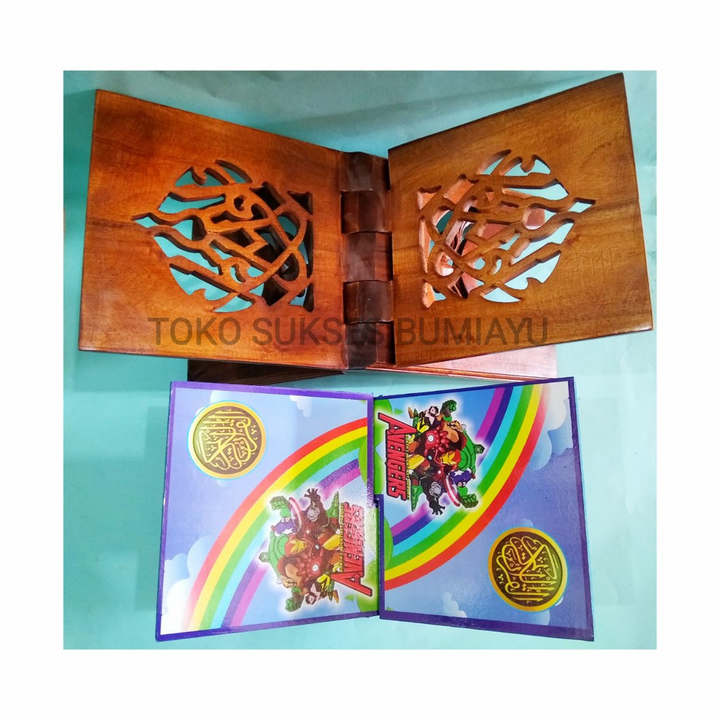 Jual REKAL REHAL AL-QURAN KARAKTER MEJA LIPAT DUDUKAN AL-QURAN KAYU ...