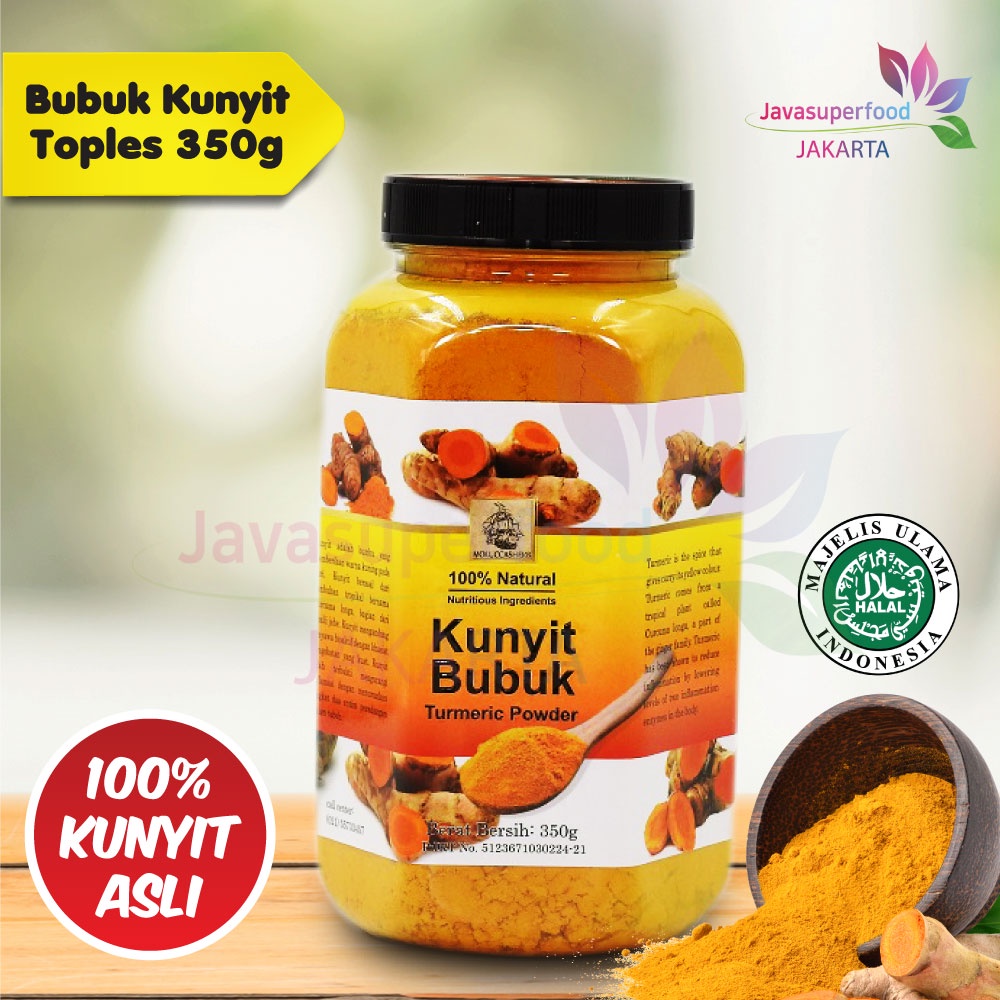 Jual Bubuk Kunyit Turmeric Powder Toples 350g Shopee Indonesia 8373