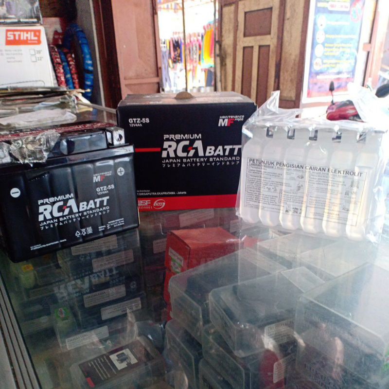 Jual AKI PREMIUM RCA BATT GTZ-5S 12V 4Ah / HANDAYANI MOTOR | Shopee