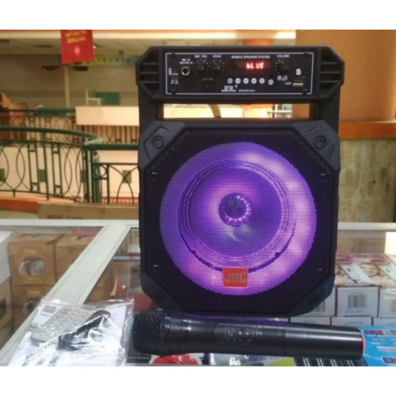 Jual Grosir Speaker Aktif Bluetooth Portable JDL QV-6 Microphone