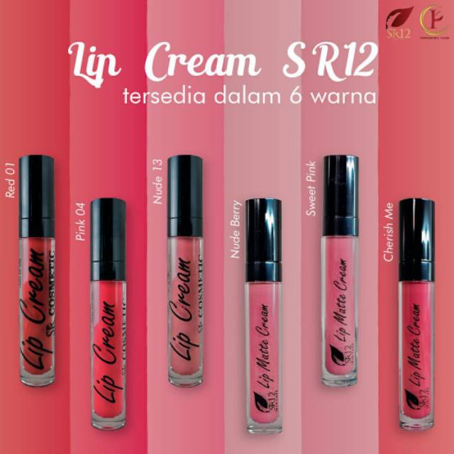 Jual Terlaris Lip Cream SR12 - Lip Cream Moist. - Lip Cream Matte ...