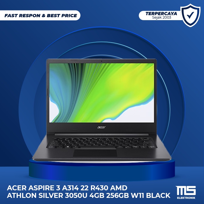 Jual Laptop Acer Aspire 3 A-314-22 - AMD ATHLON SILVER 3050U RAM 4GB Ssd 512gb Normal I.76080495