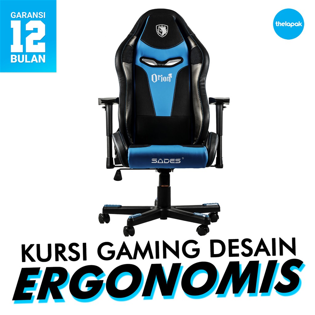 Jual Kursi Gaming Sades Orion Gaming Chair Garansi Resmi / Kursi