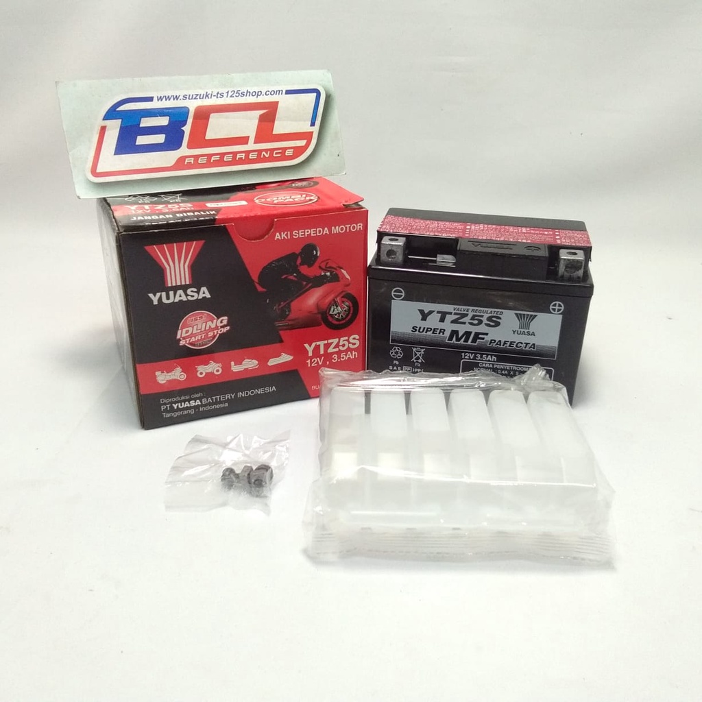 Jual AKI SEPEDA MOTOR ACCU YUASA YTZ5S AKI BASAH 12V/3.5Ah | Shopee