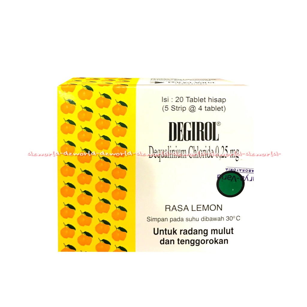 Jual Degirol 20tablet Rasa Lemon Untuk Radang Mulut Tenggorokan 20 ...
