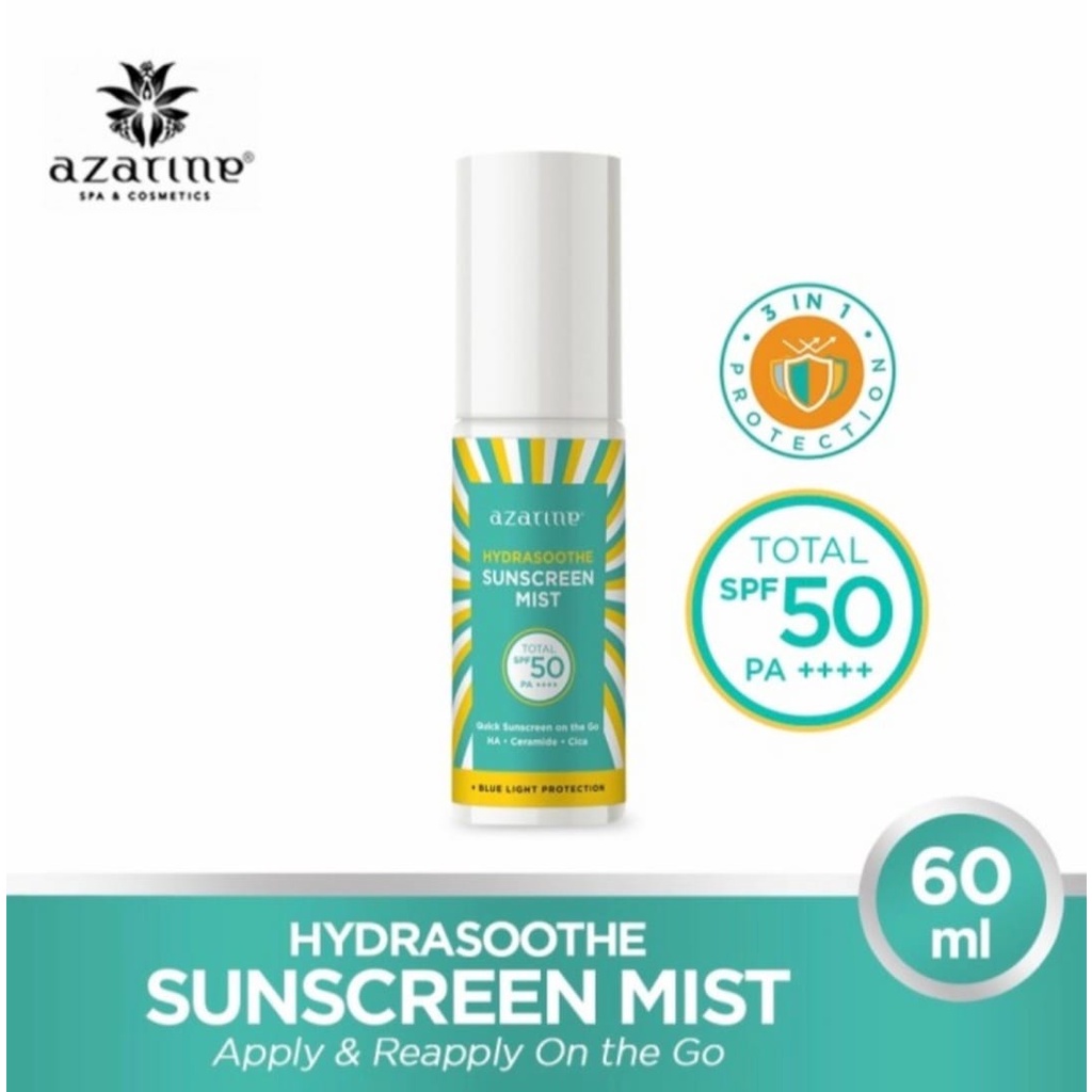 Jual AZARINE Hydrasoothe Sunscreen MIST spf50 60ml (SPRAY) Shopee