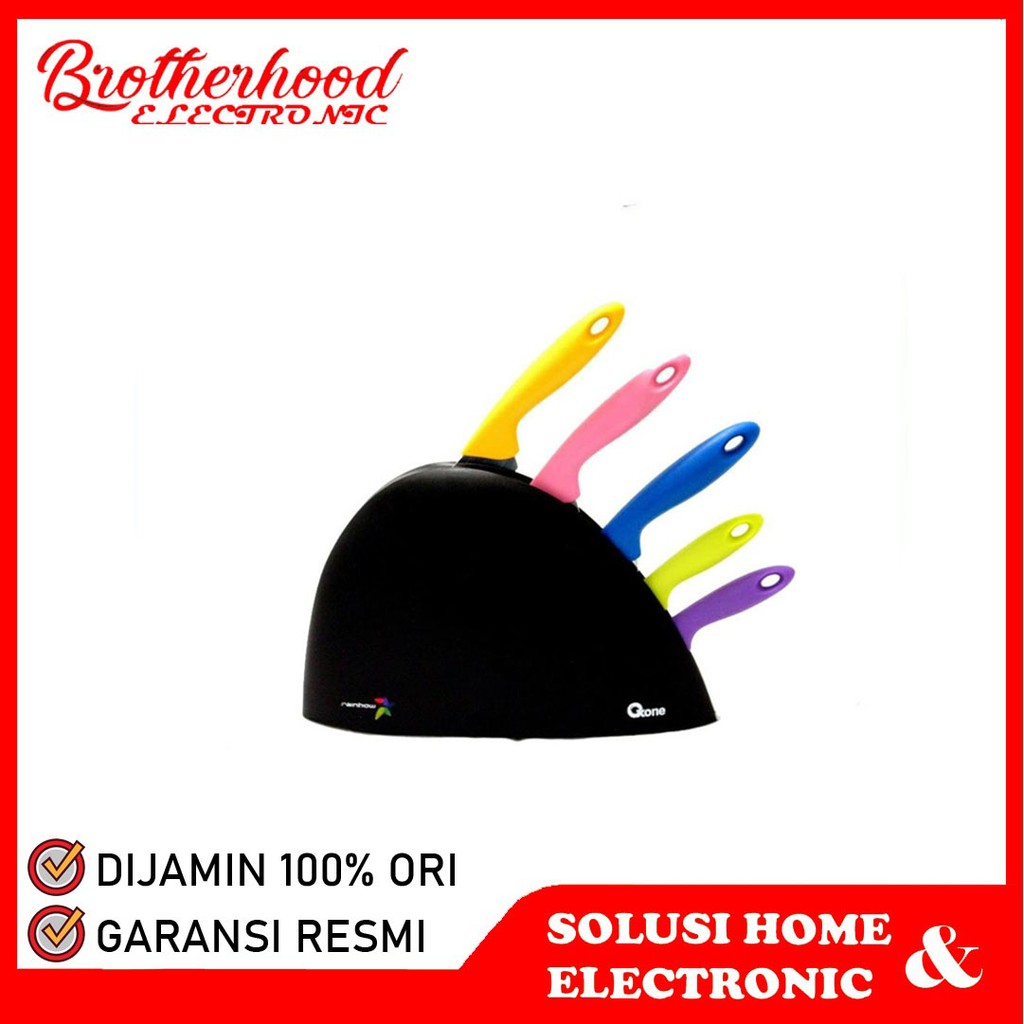(BISA COD) Oxone OX-606 / OX606 / OX 606 Rainbow Knife Set Pisau Set Oxone (100% ORI)