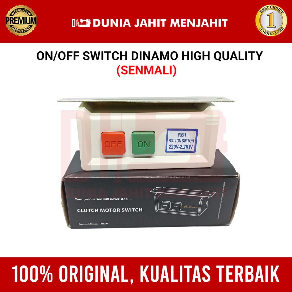 Jual Saklar Switch On-Off Dinamo Besar Mesin Jahit Industri SENMALI ...