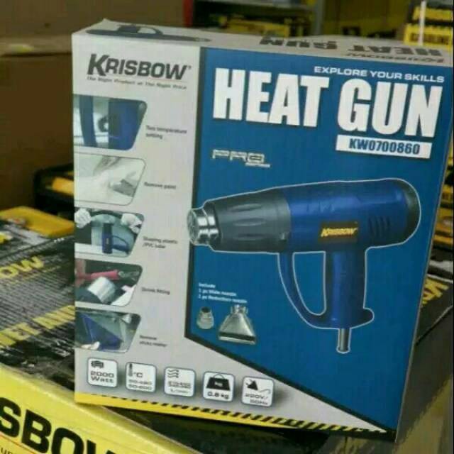 Jual Krisbow Heat Gun 2000 Watt Hot Gun Krisbow Merdeka Hardware