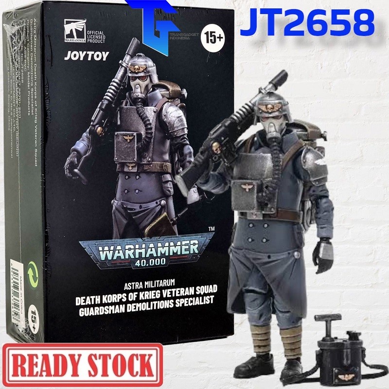 Figurine JoyToy 1/18 Death Korps Of Krieg - Veteran Squad Guardsman JT2665 - Neuf