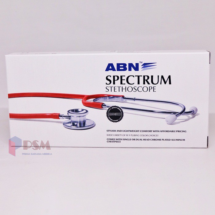 Jual Stethoscope Spectrum Dual Head Adult Abn Stetoskop Standart Dewasa Shopee Indonesia 7001