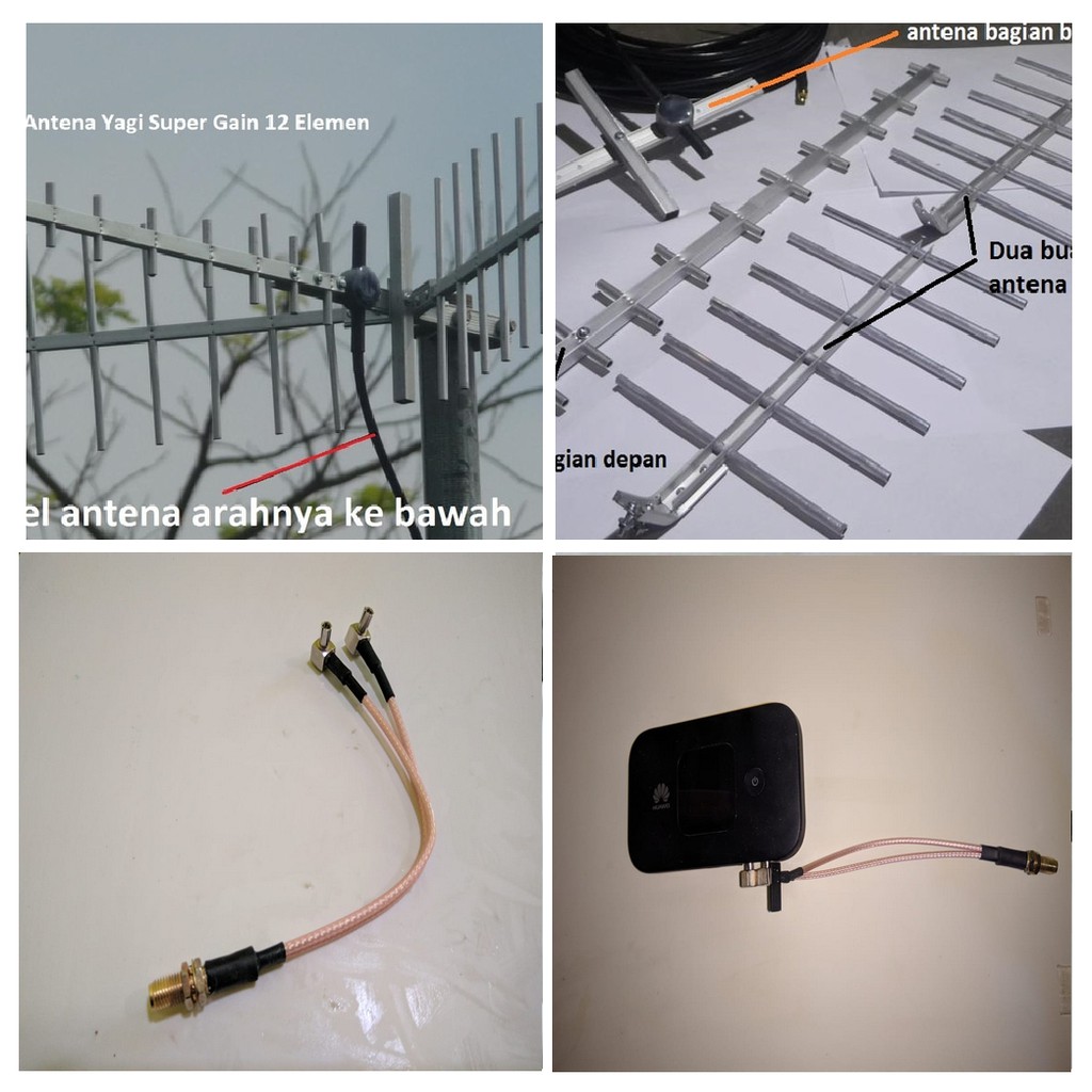 Jual Antena Yagi 12 EL Modem Wifi Mifi Outdoor Grid Huawei E5577 E8372 ...