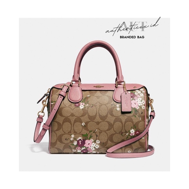 Jual COACH MINI BENNETT IN SIGNATURE WITH FLORAL BUNDLE PRINT Shopee Indonesia