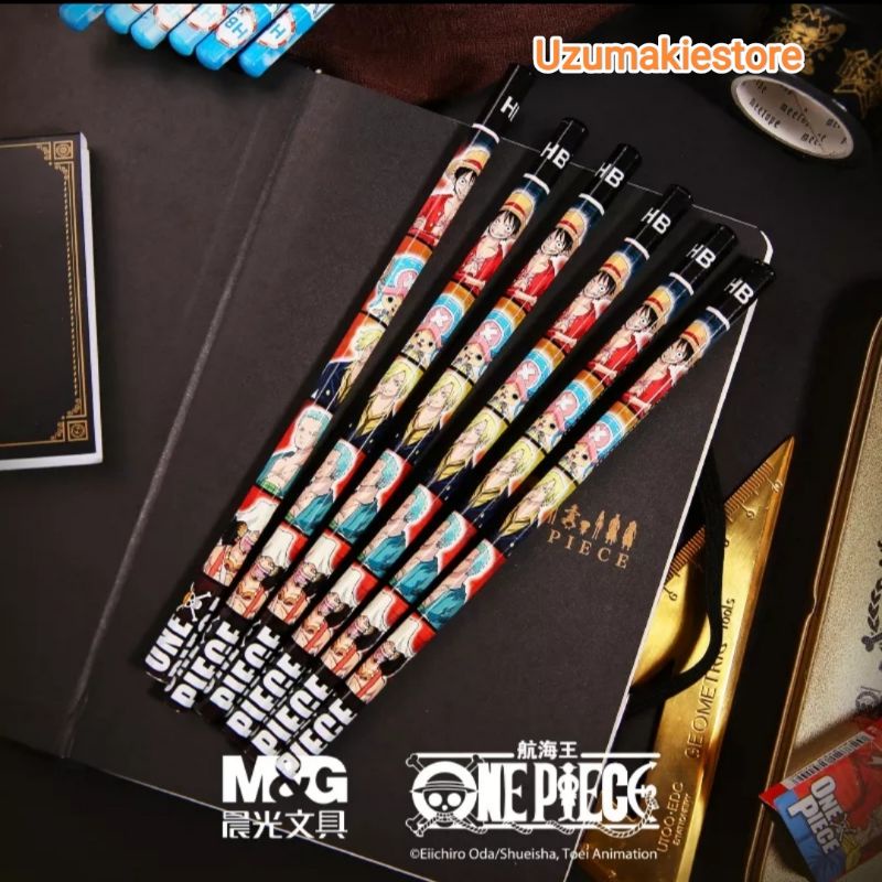Jual Alat Tulis Pensil Karakter Pencil Anime One Piece Luffy Zoro