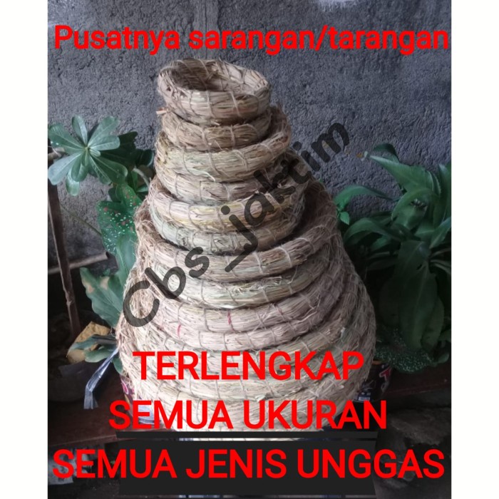 Jual Ayam-Kandang- Sarang Jerami Susuh Tarangan Sarangan Karangan Wadah ...