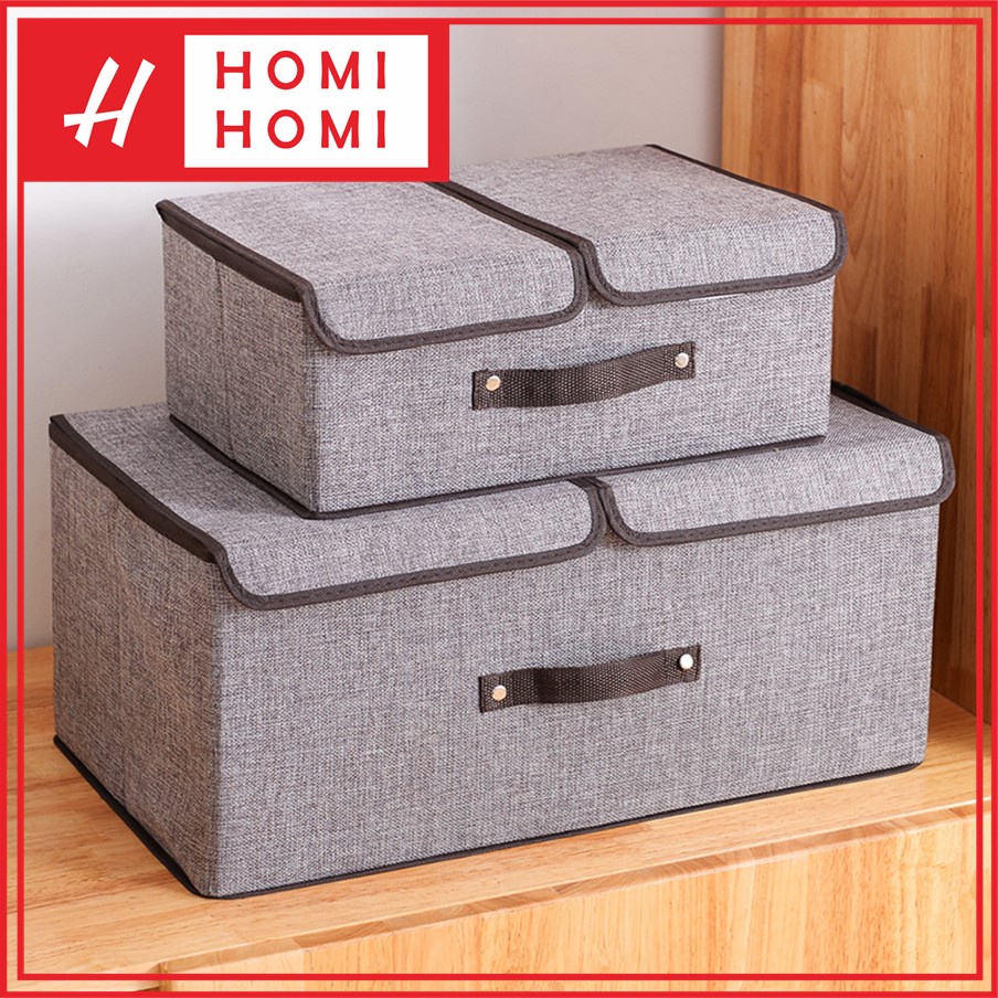 Jual HomiHomi Storage Box Baju Tempat Penyimpanan Pakaian Keranjang ...