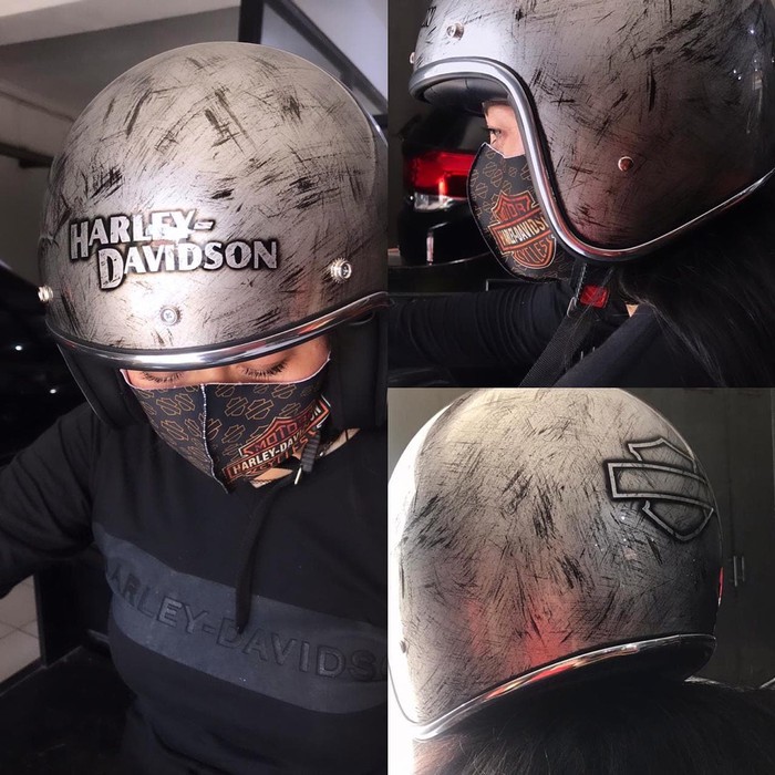 Helm harley davidson store retro