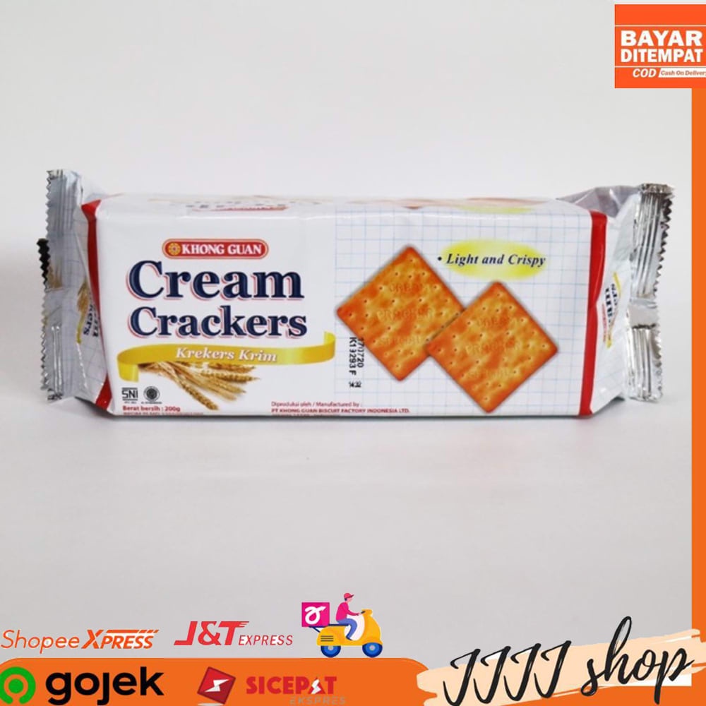 Jual Khong Guan Cream Crackers Light And Crispy Snack Biskuit Kreker Gr Shopee Indonesia