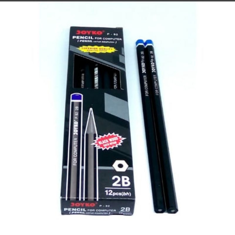 Jual Pensil Joyko P-92 - 2B ( Hexagonal Grip ) Per 3 Pcs | Shopee Indonesia