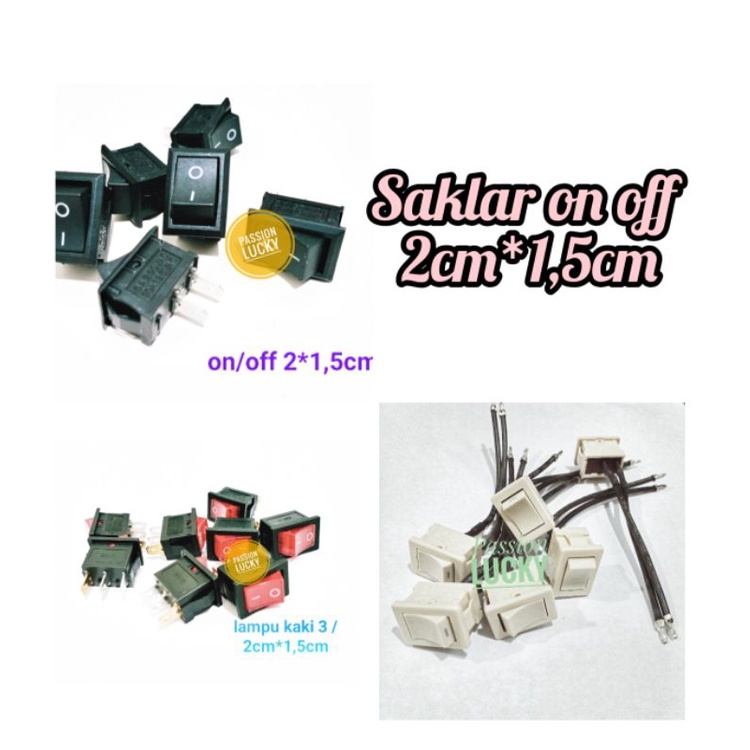 Jual TOMBOL SUIT ON OFF KECIL 2*1,5CM | Shopee Indonesia