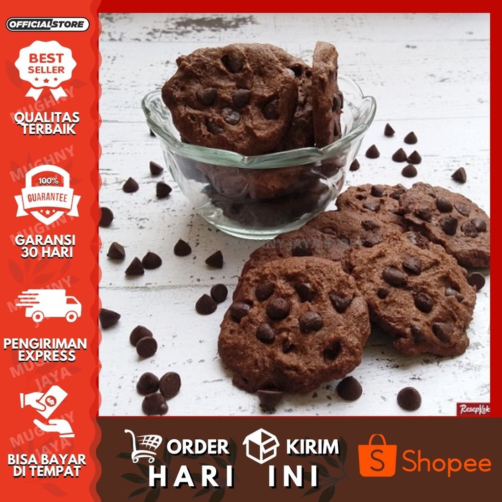 Jual Terlaris!!! Kue coklat biskuit Chocochip 250 gram / kue kering ...