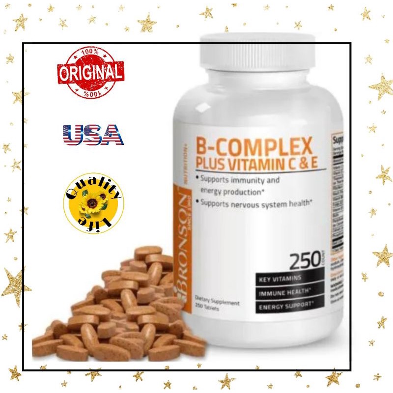 Jual Bronson Vitamin B - Complex Plus Vitamin C And E Isi 250 Tablets ...