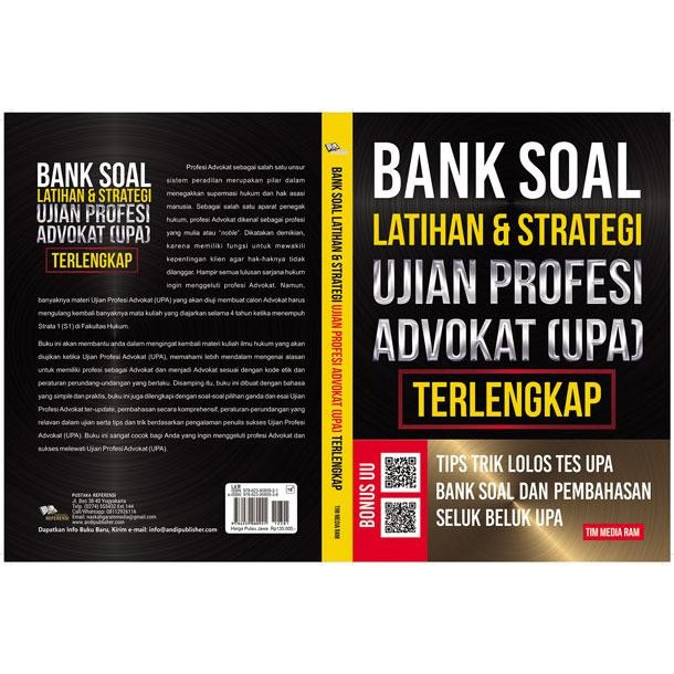 Jual Buku Bank Soal Latihan & Strategi Ujian Profesi Advokat (UPA ...