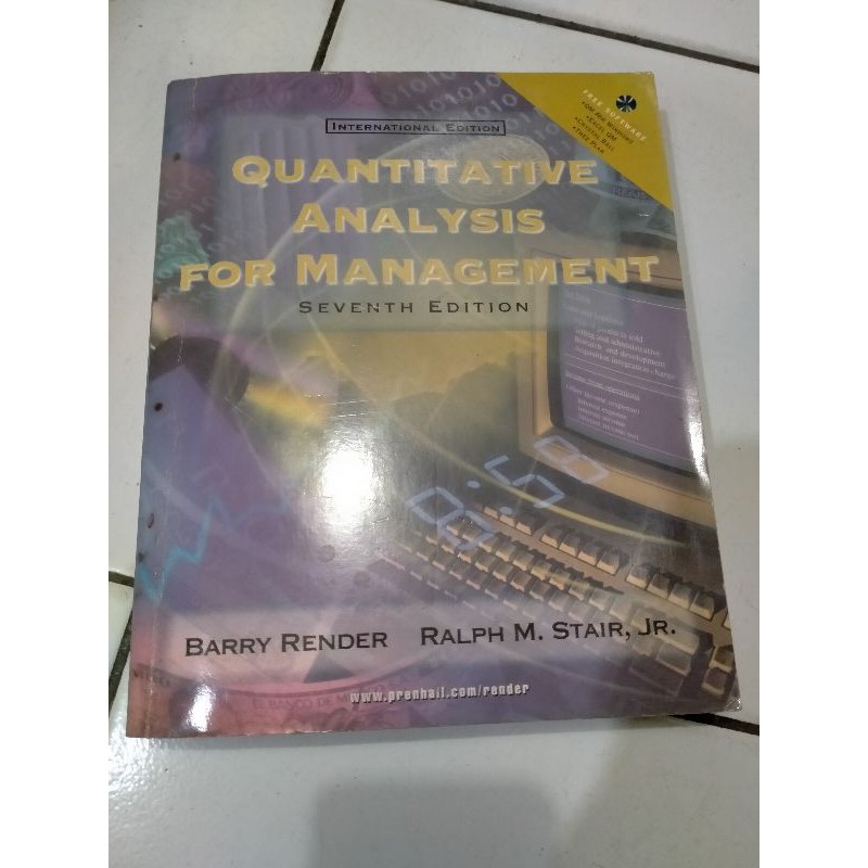 Jual Quantitative Analysis Management Barry Render Ralph Stair Shopee Indonesia 5132