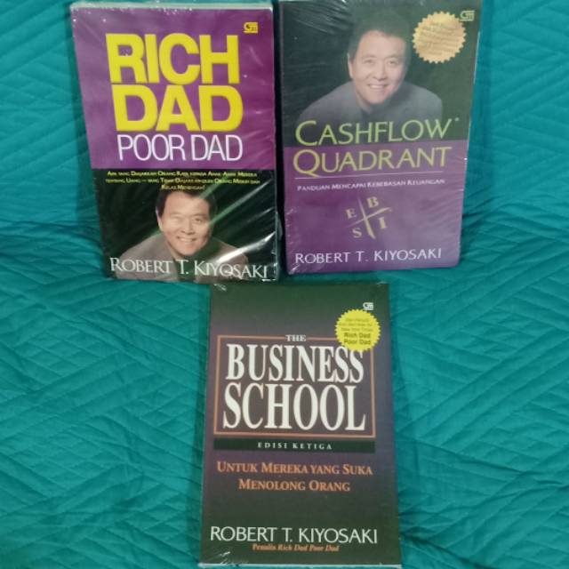 Jual Paket Buku Robert T Kiyosaki Cashflow Quadrant Rich Dad Poor Dad ...