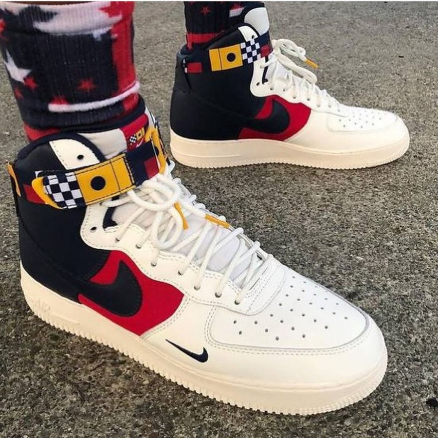 Jual Sepatu Nike Air Force 1 Nautical Redux Midnight Navy Sail Shopee Indonesia