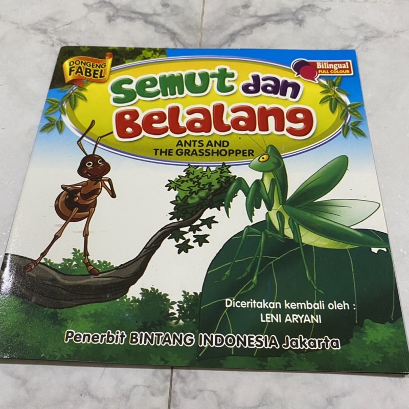 Jual Semut Dan Belalang Ant And The Grasshopper Buku Cerita Anak Moral ...