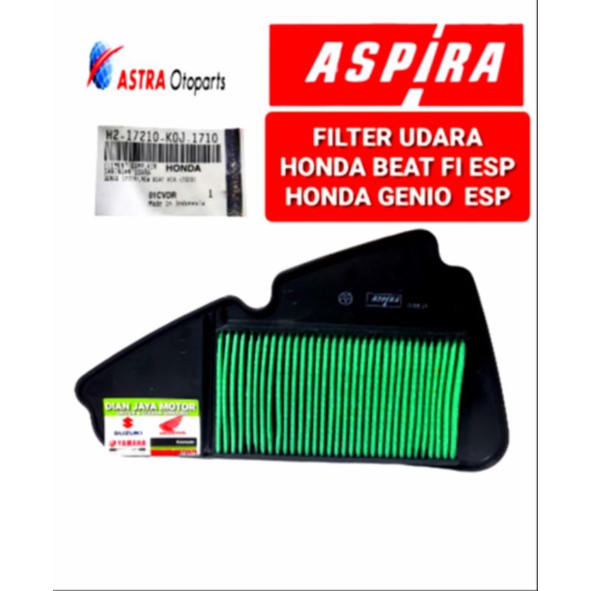 Jual Filter Udara KOJ Original Astra Aspira Honda Beat F1 ESP 2020