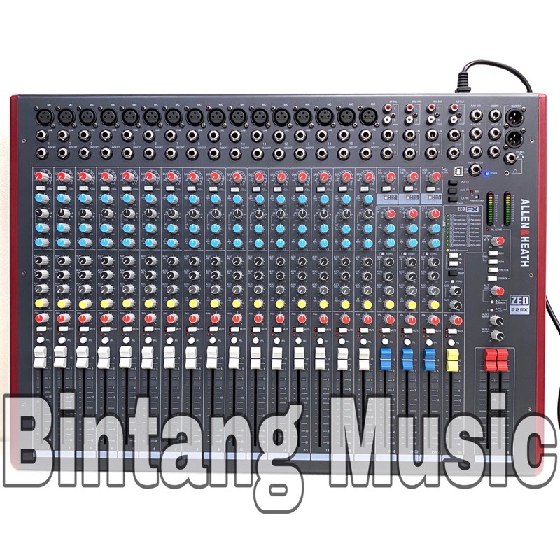 美品✨【動作良好】ALLEN&HEATH ZED-22FX アナログミキサー Allen & Heath ZED-22FX 22-channel Mixer with USB Audio