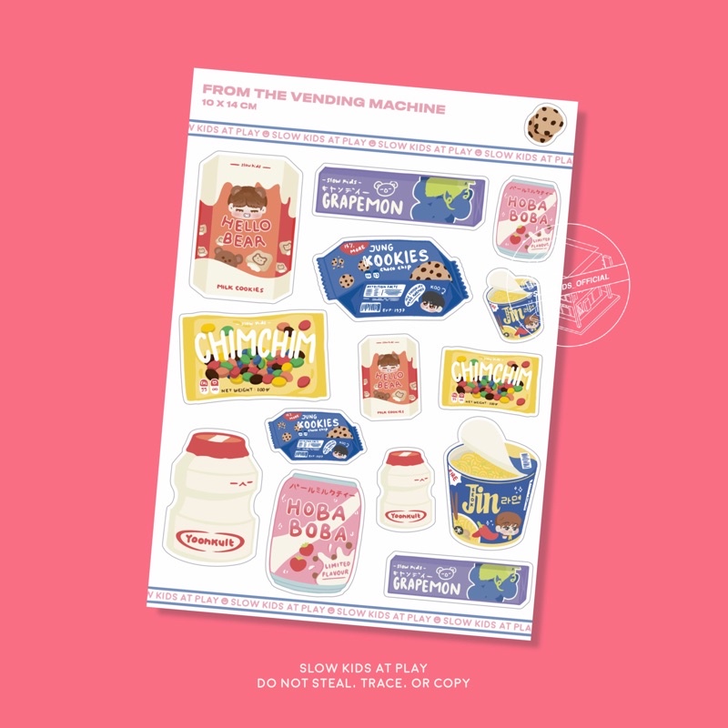 Jual FROM THE VENDING MACHINE STICKER SHEET | Shopee Indonesia