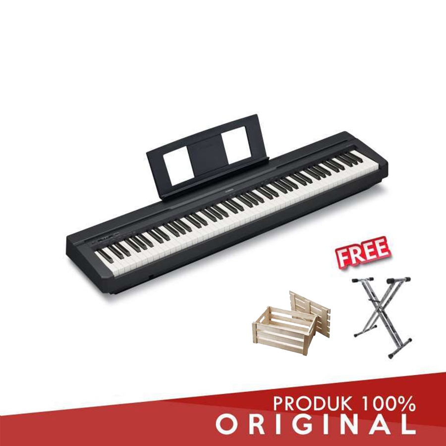 Jual YAMAHA P 45/ P45/ P45 DIGITAL PIANO BLACK + ADAPTOR + STANDBOOK