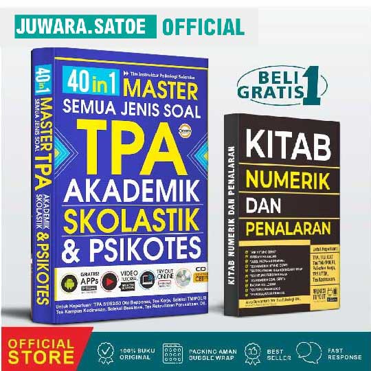 Jual Buku Tpa Oto Bappenas 2021 2022 40 In 1 Master Semua Jenis Soal