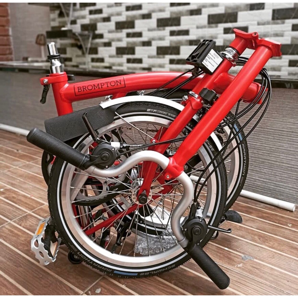 Brompton H6l Brompton H6r Folding Bike Red Jual SEPEDA LIPAT