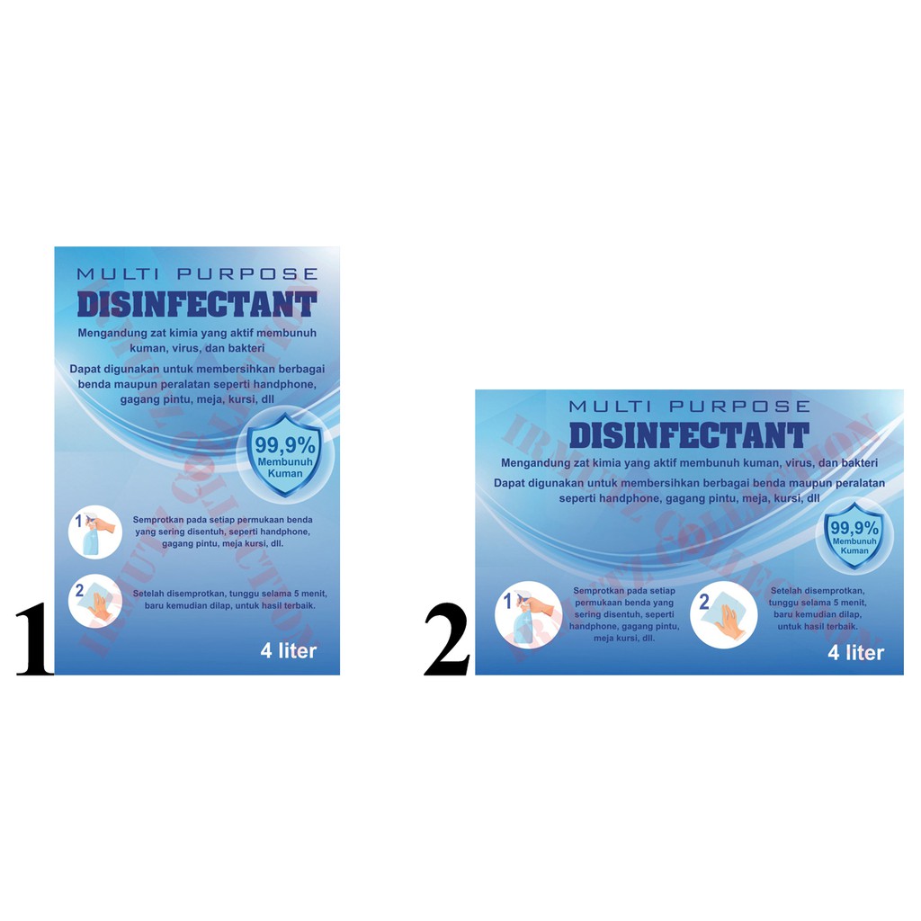 Jual Stiker Label Botol DISINFEKTAN | Shopee Indonesia